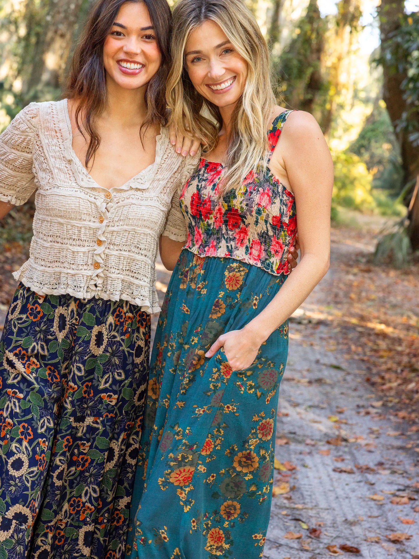 Sedona Jumpsuit - Teal Mixed Floral