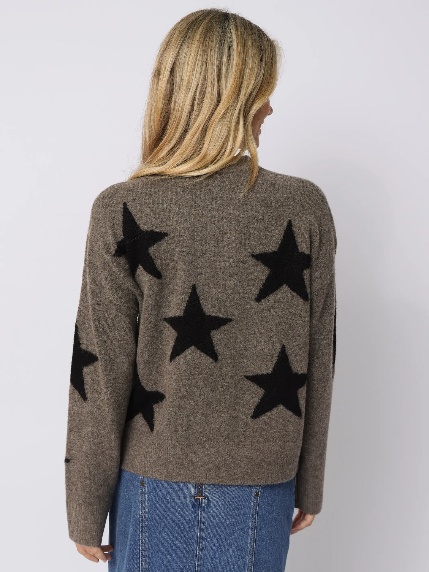 Everyone's Favorite Sweater - Stone Grey Stars