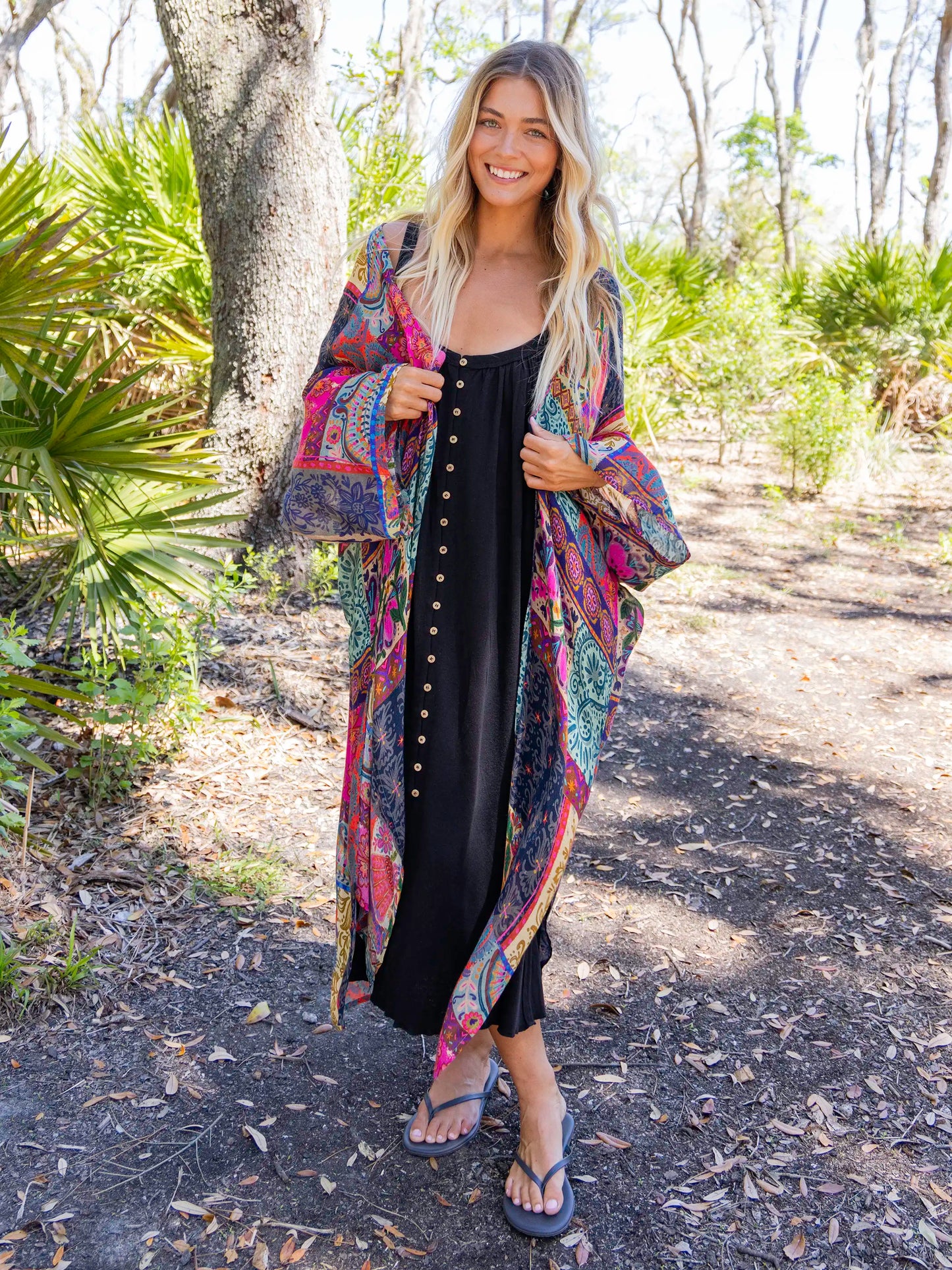 Sierra Duster - Boho Blooms Patchwork