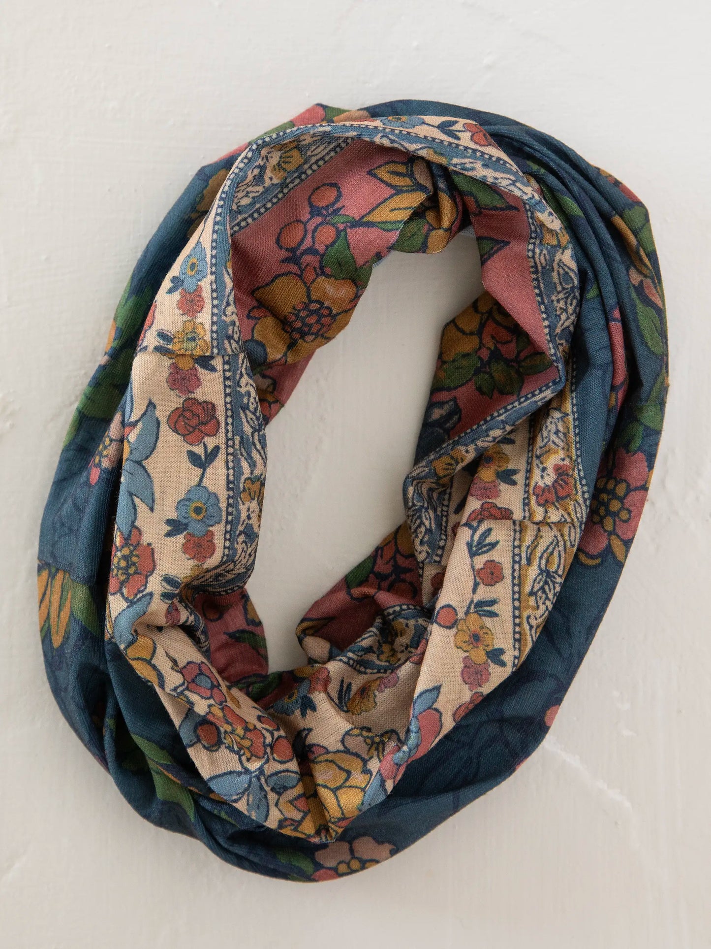 Full Boho Bandeau® Headband - Blue Riviera Floral