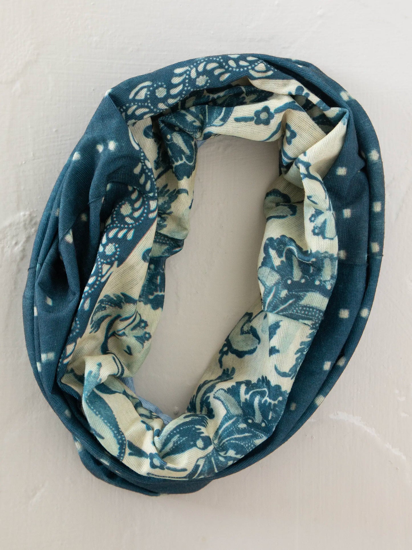 Full Boho Bandeau® Headband - Shibori Stripe Indigo