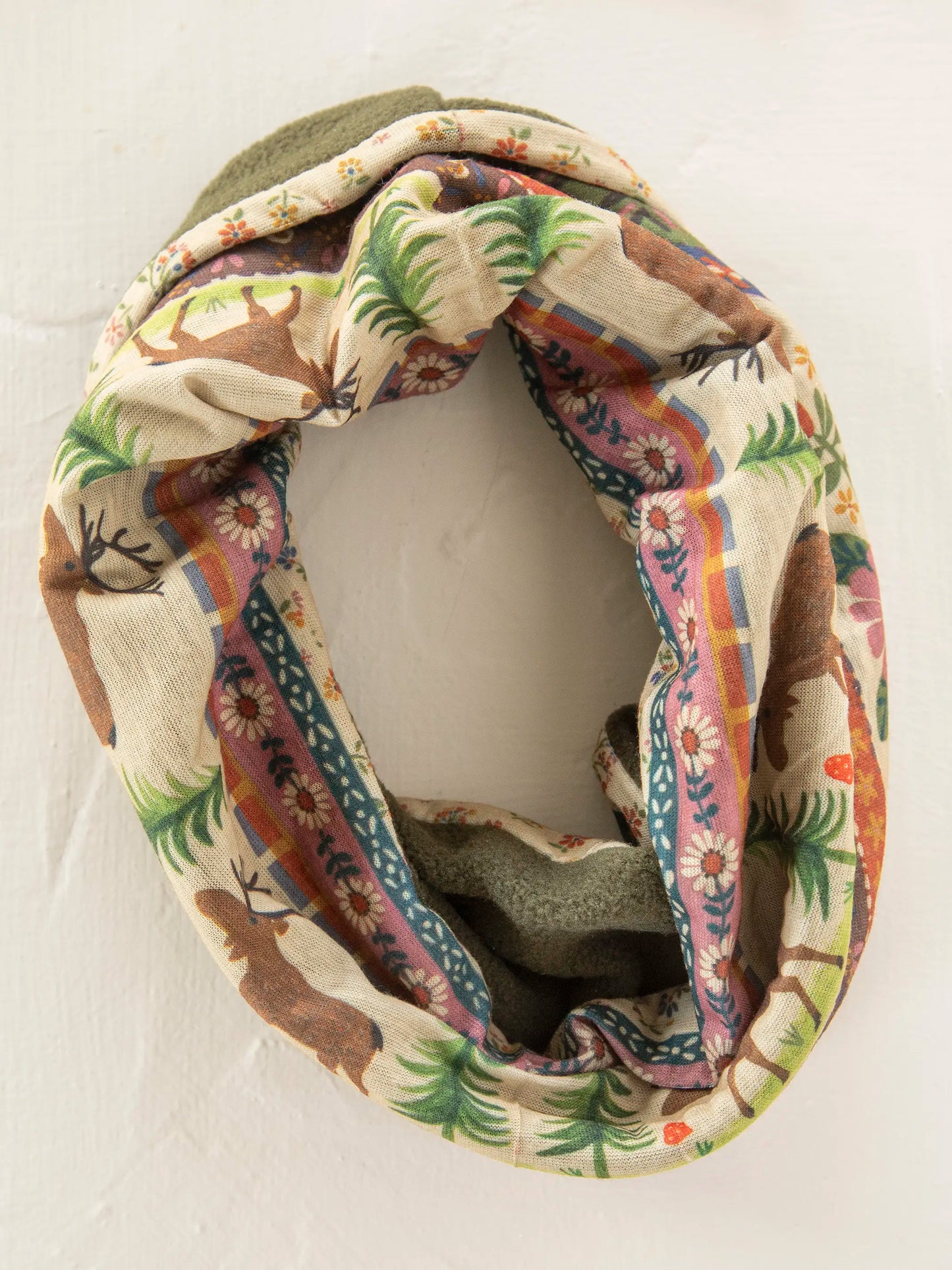 Fleece Boho Bandeau® Headband - Moose Borders