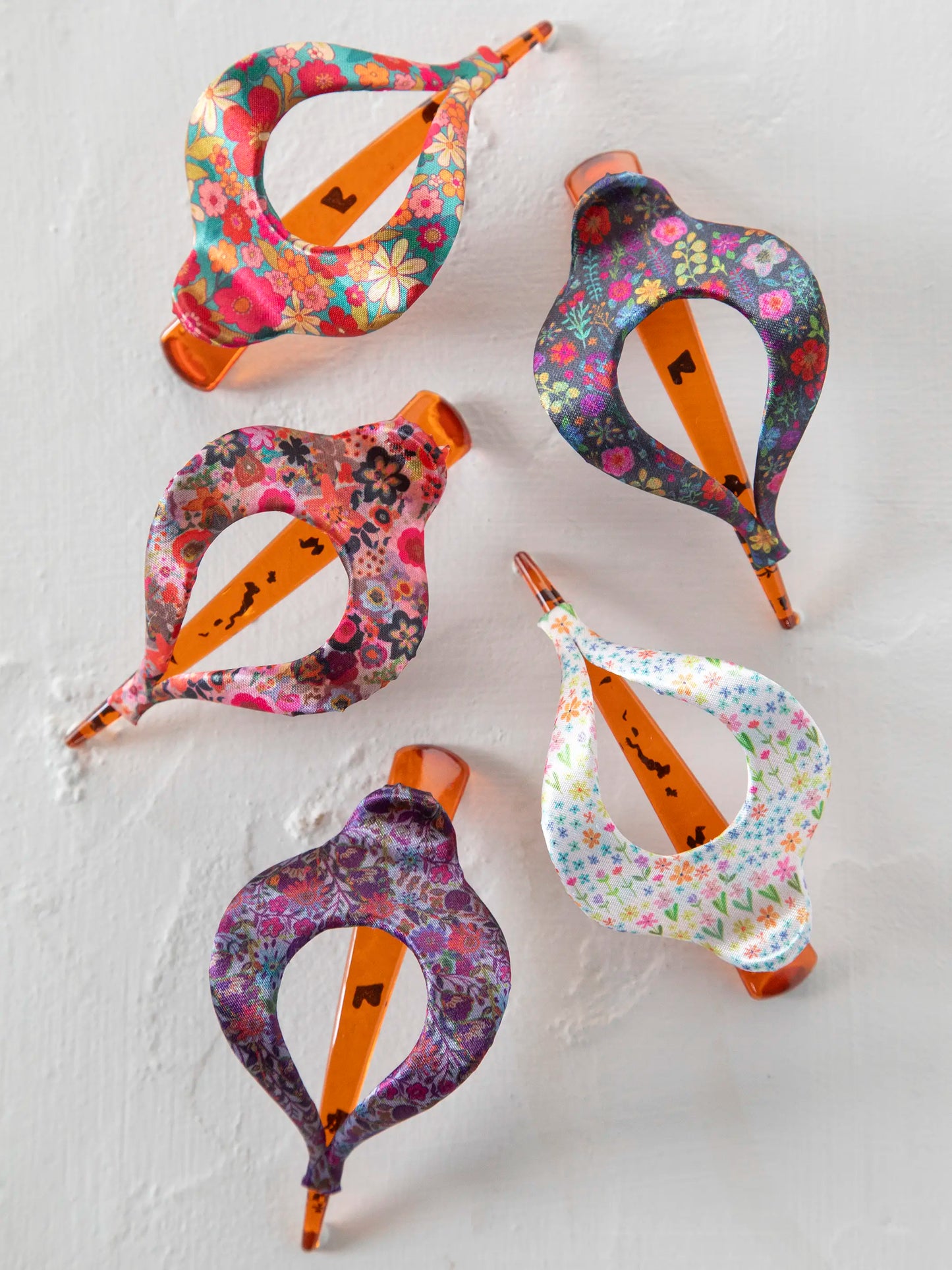 Boho Clip - Satin Rainbow Garden