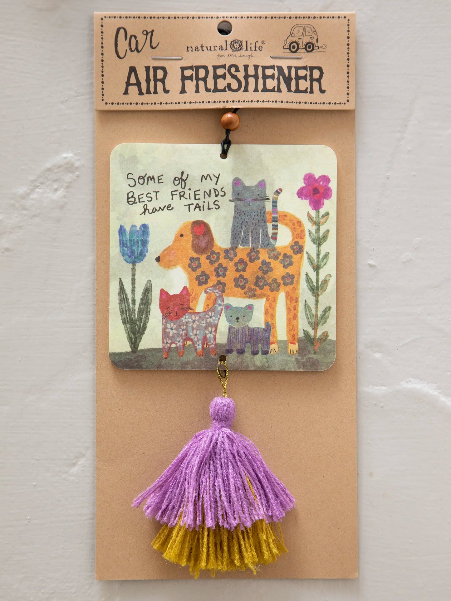Car Air Freshener - Best Friends Have Tails