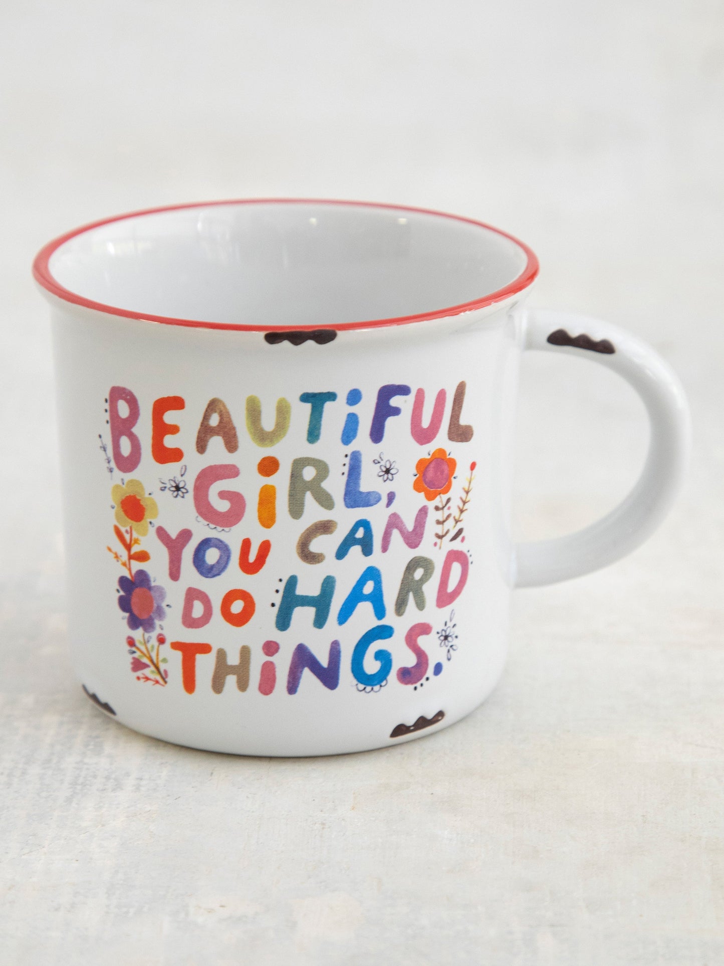 Camp Coffee Mug - Beautiful Girl You Can Do Hard Things