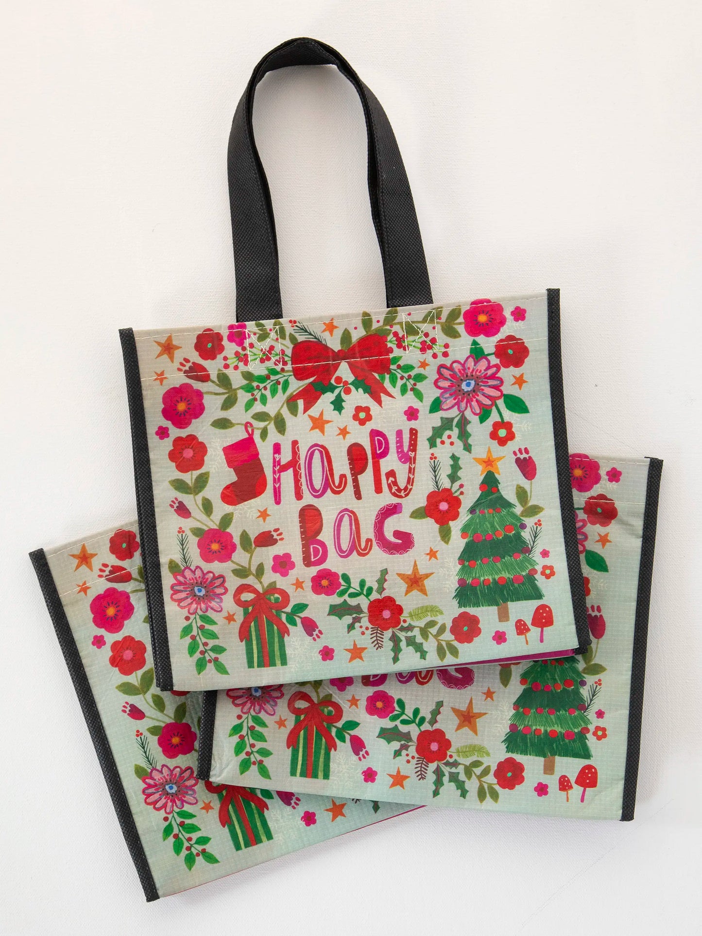 Medium Happy Bag, Set of 3 - Holiday