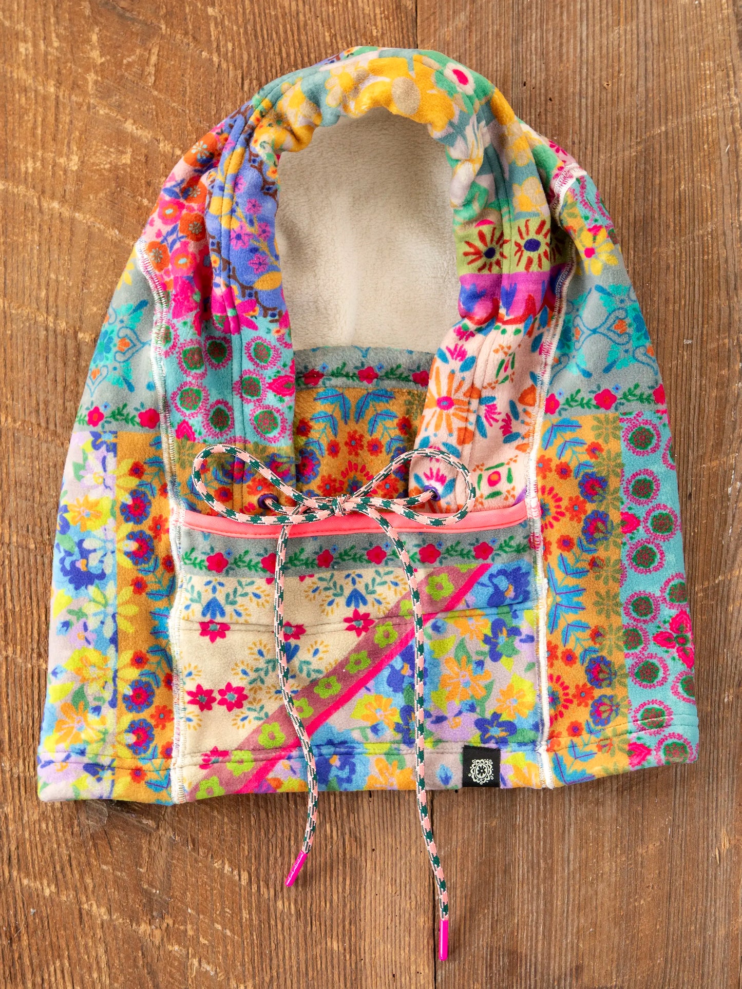 Cozy Balaclava - Folk Flower Patchwork