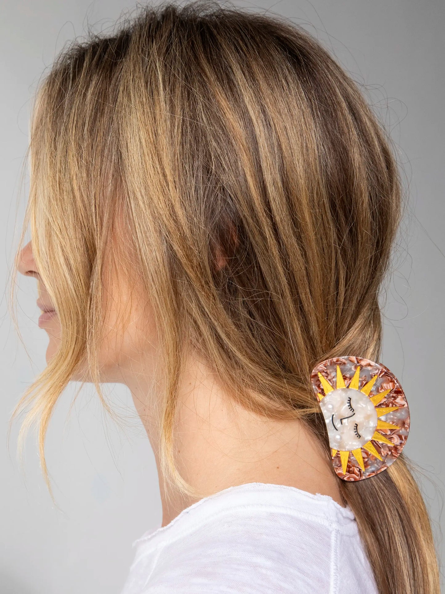 Icon Hair Claw - Gold Sunshine