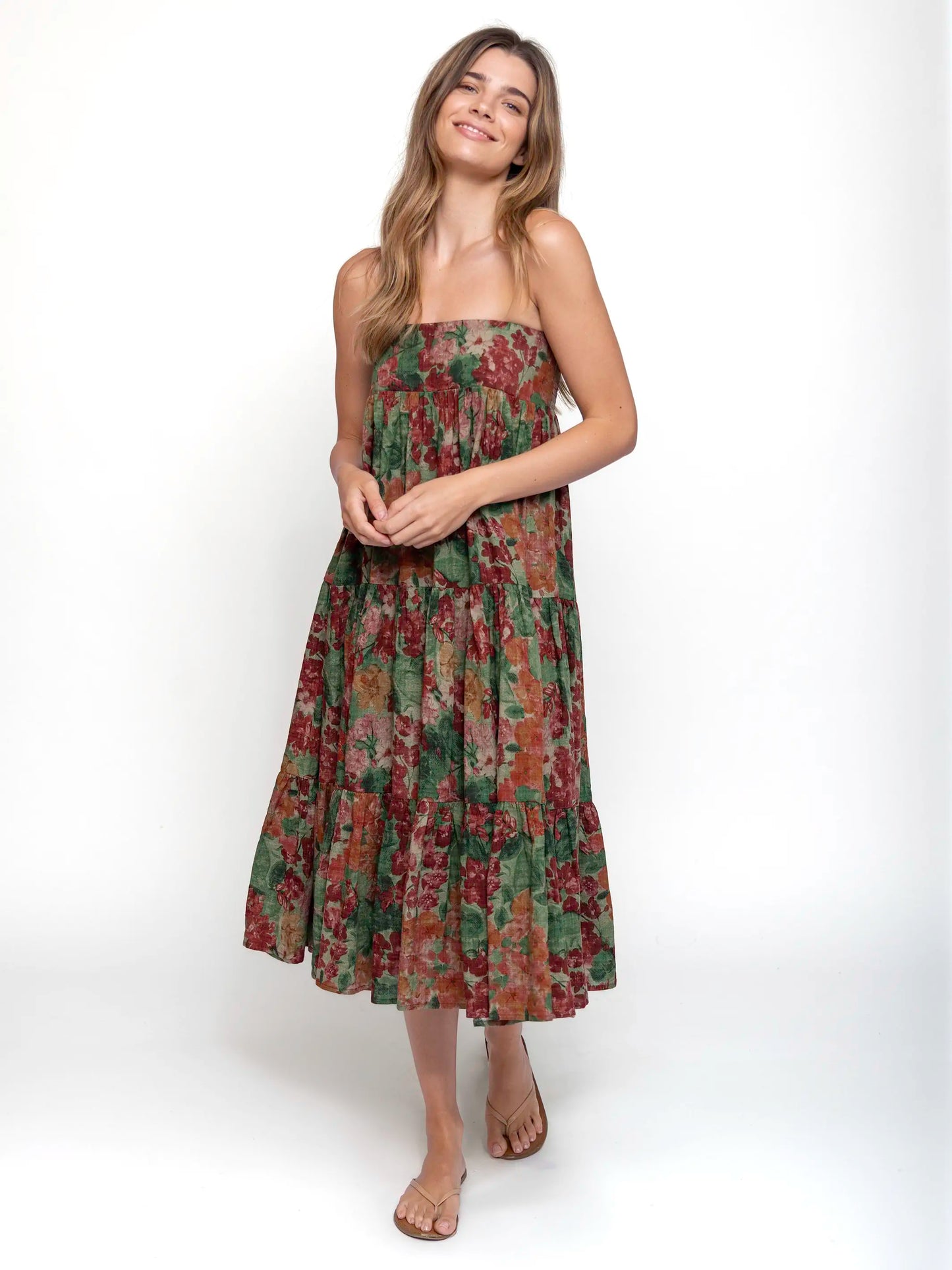 Hanna Convertible Maxi Skirt - Painted Floral Blooms