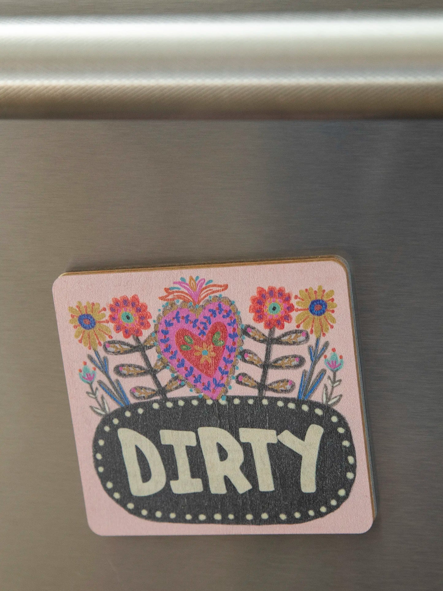 Double-sided Dishwasher Magnet - Heart
