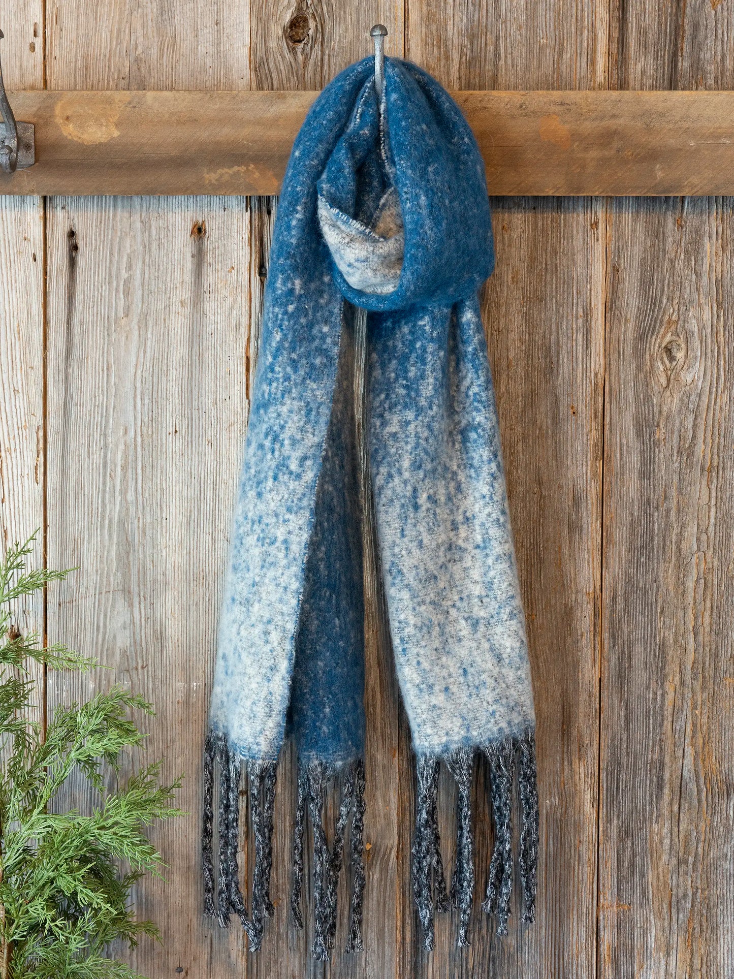 Cuddle Up Cozy Scarf - Indigo Ombre