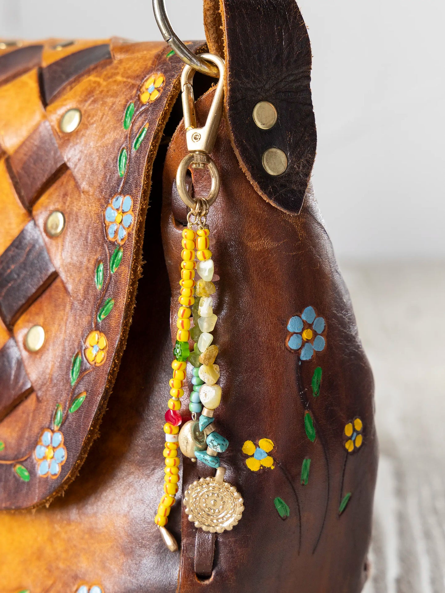 Earth Stones Keychain Bag Charm