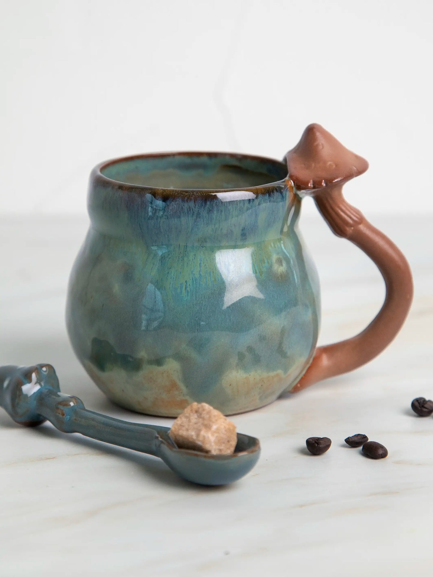 Stoneware Mushroom Mug
