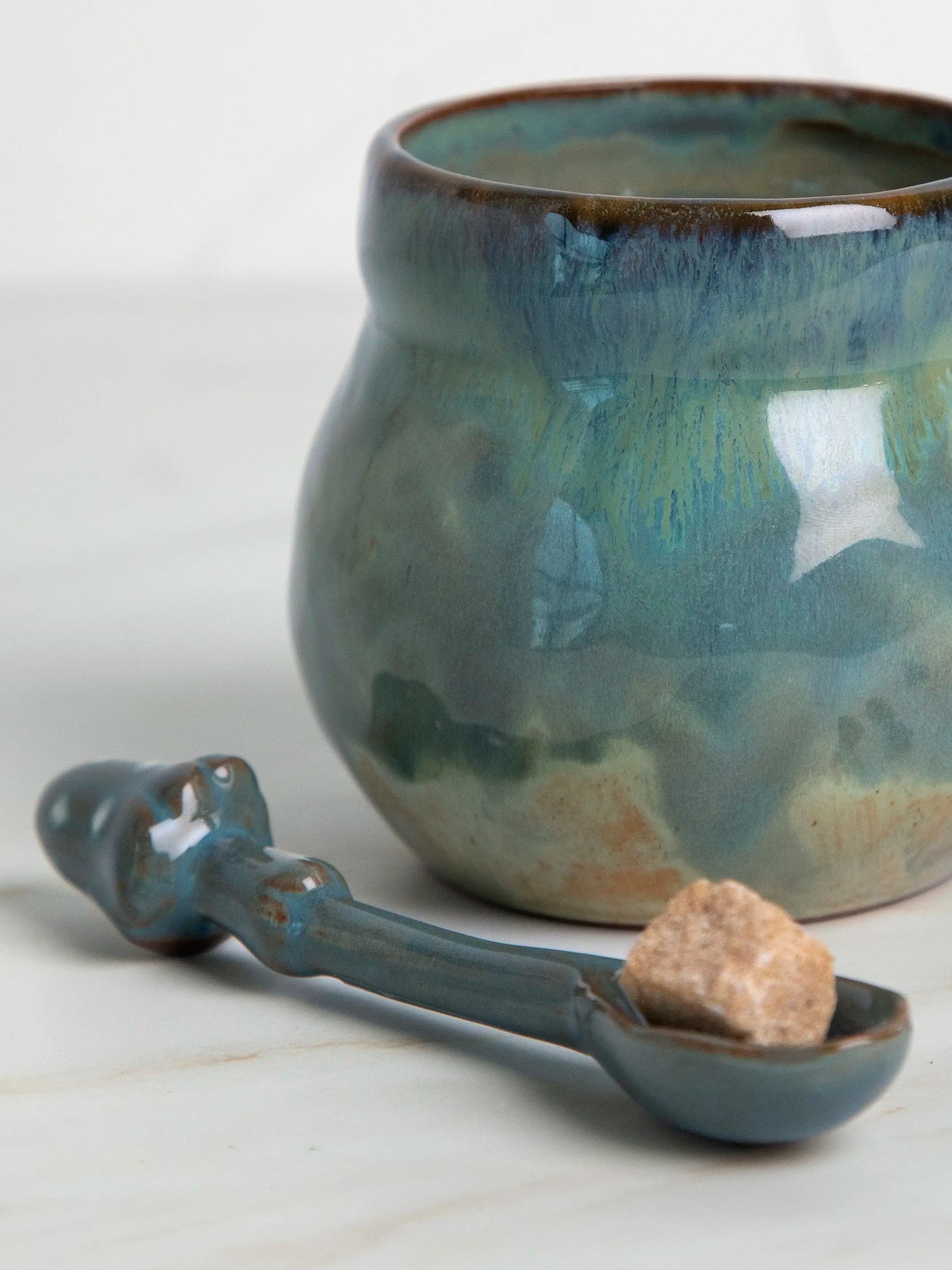 Stoneware Mushroom Spoon