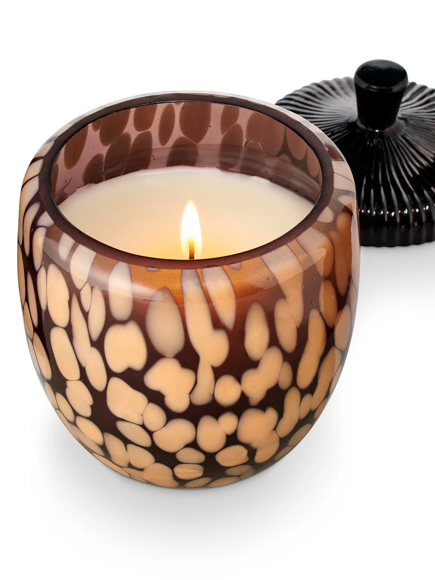 Glass Acorn Candle