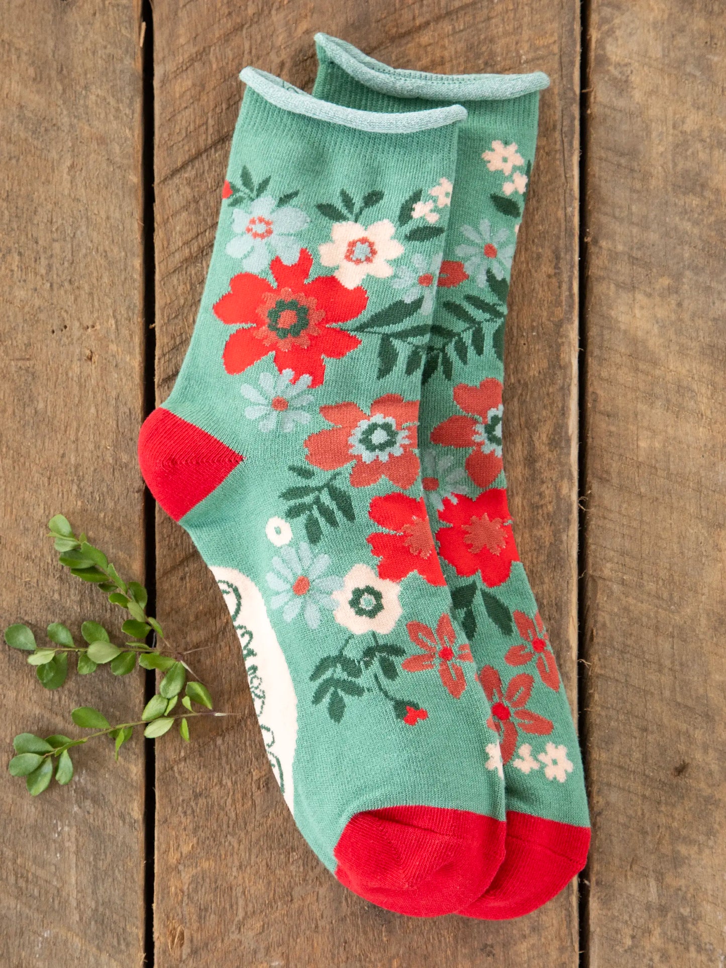 Sunny Day Crew Socks - Flower Patch
