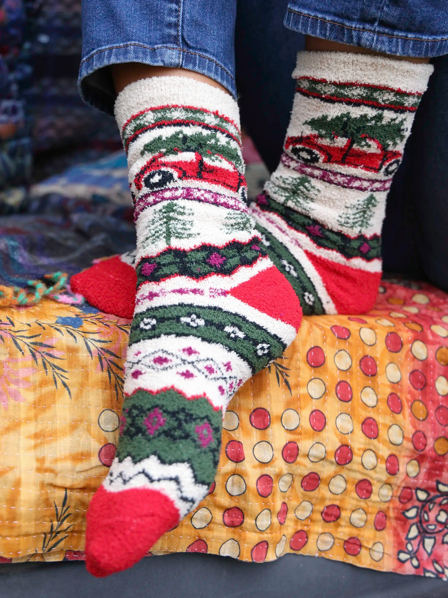 My Coziest Socks - Holiday Car