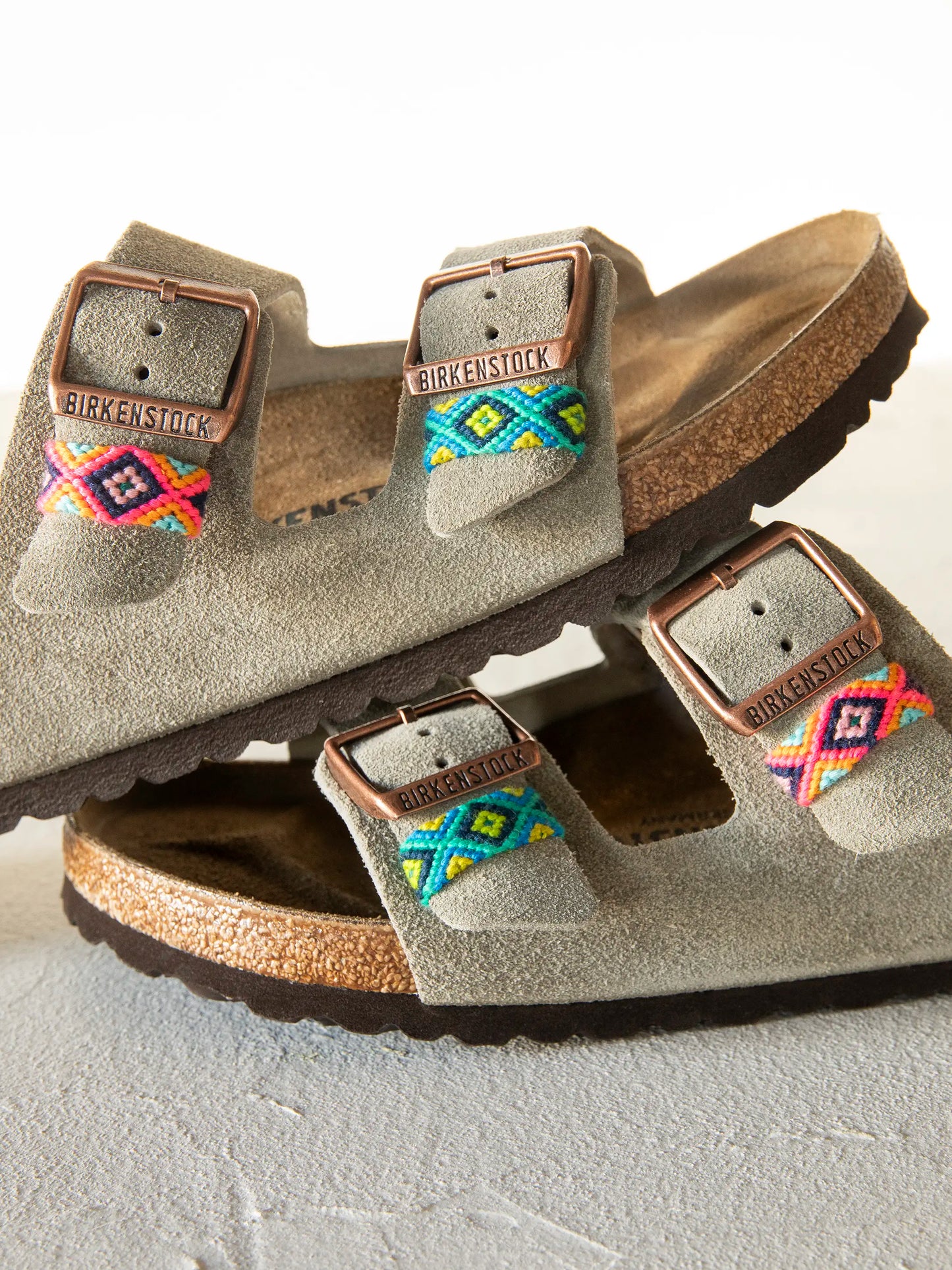 Sandal Rings, Set of 2 - Coral