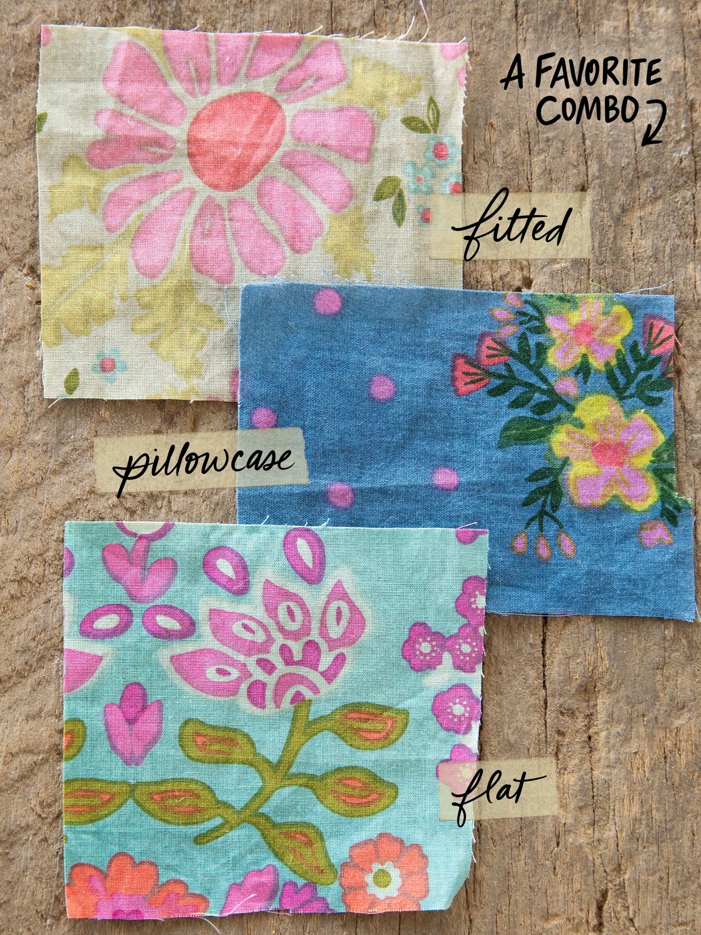 Mix & Match Cotton Pillowcase, Single - Blue Nora