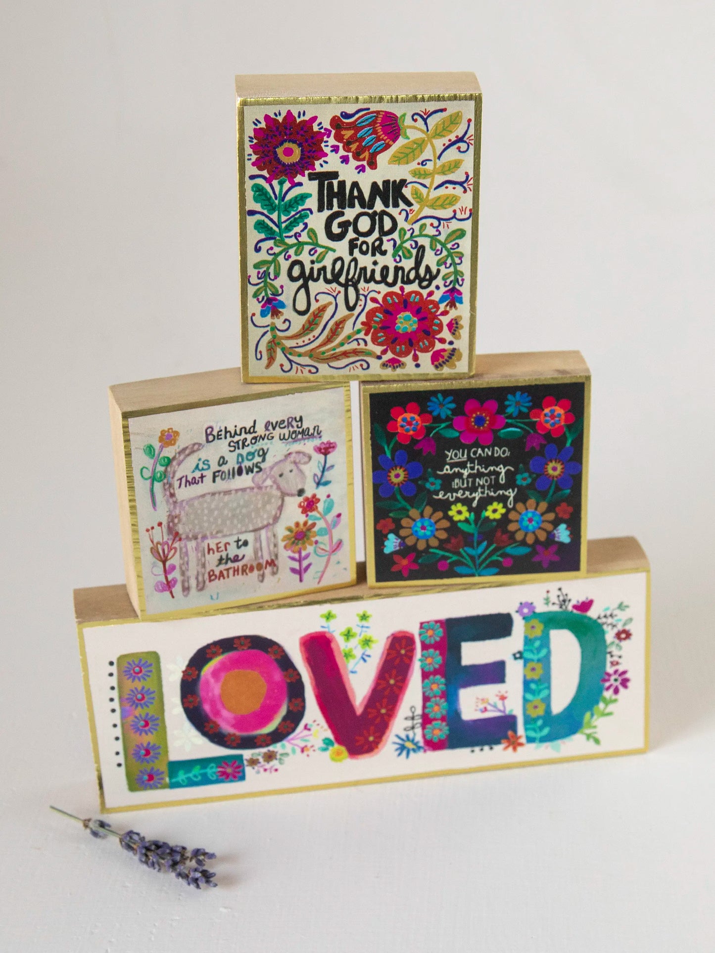 Tiny Block Keepsake - Behind Every Strong Woman