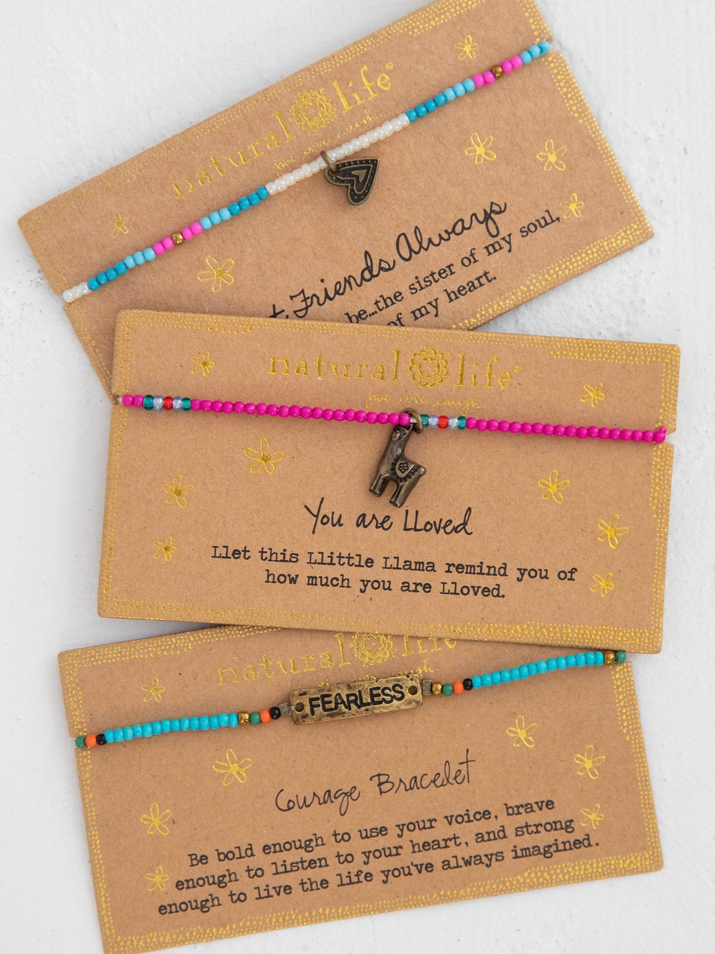 Giving Beaded Bracelet - Live Happy