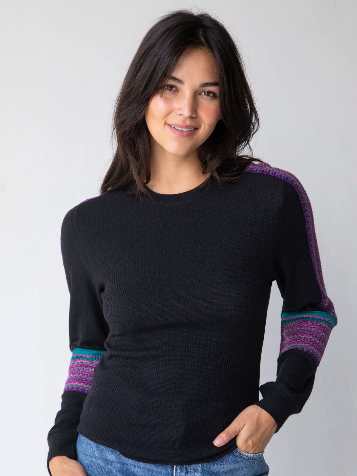 London Trim Top - Black