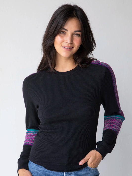 London Trim Top - Black