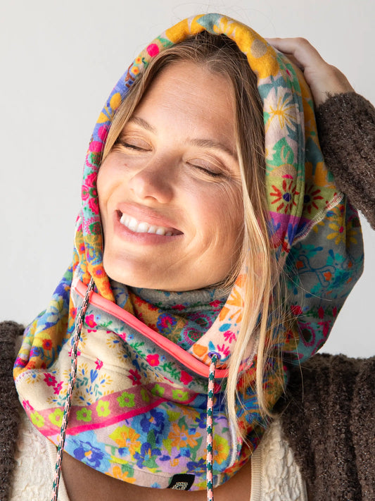 Cozy Balaclava - Folk Flower Patchwork