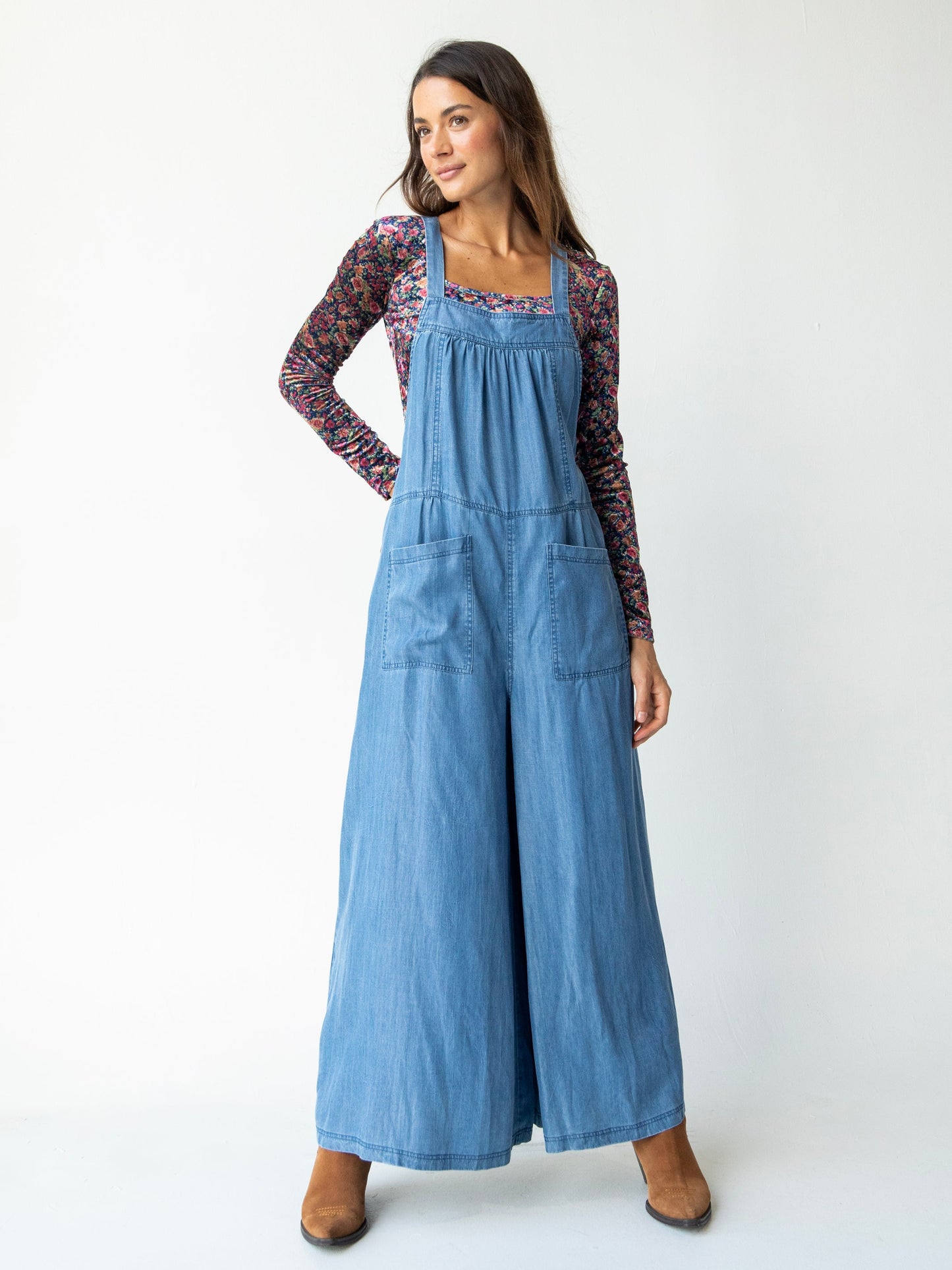 Dakota Tie Overall - Chambray