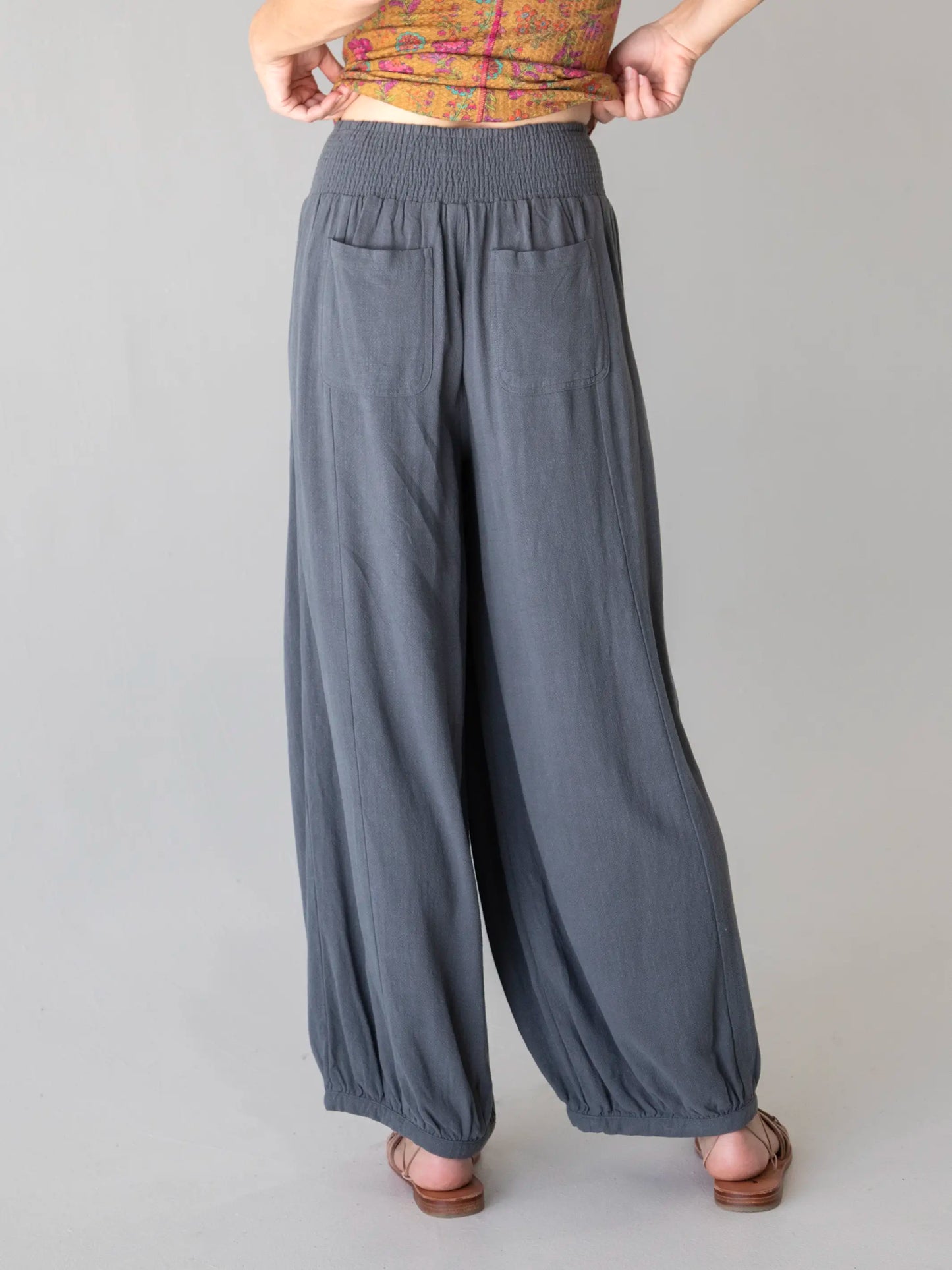 Around The Town Pant - Dark Blue Grey