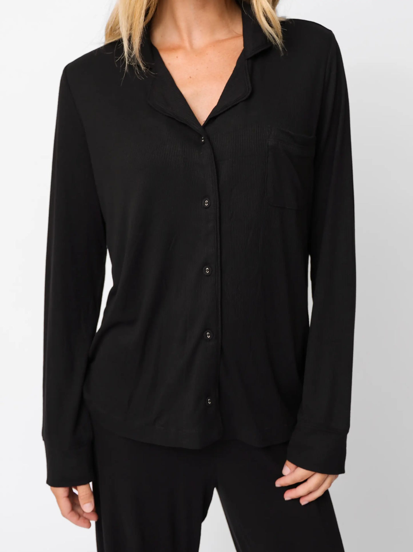 By the Fire Pajama Set - Black