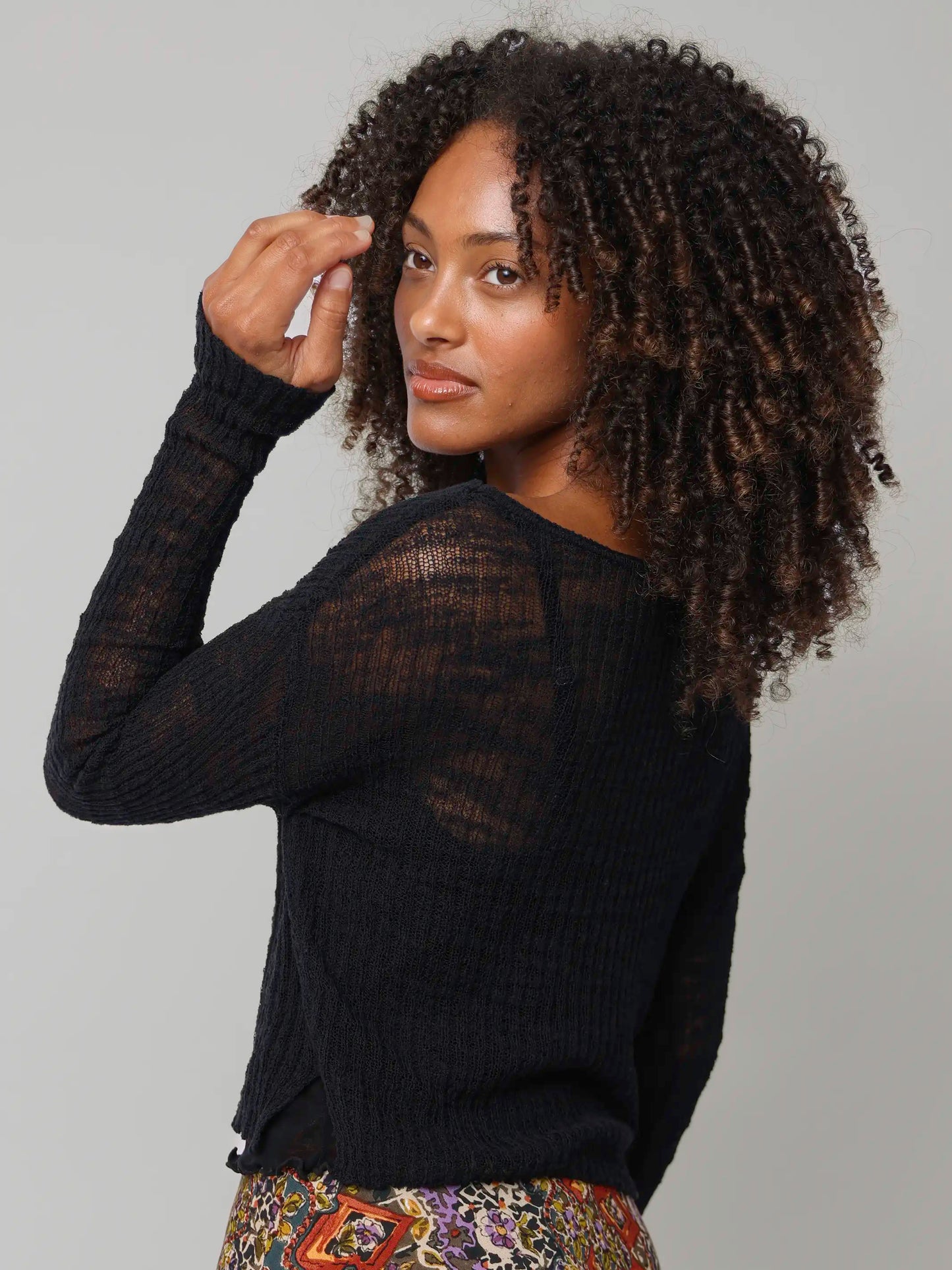 Patti Layering Sweater - Black