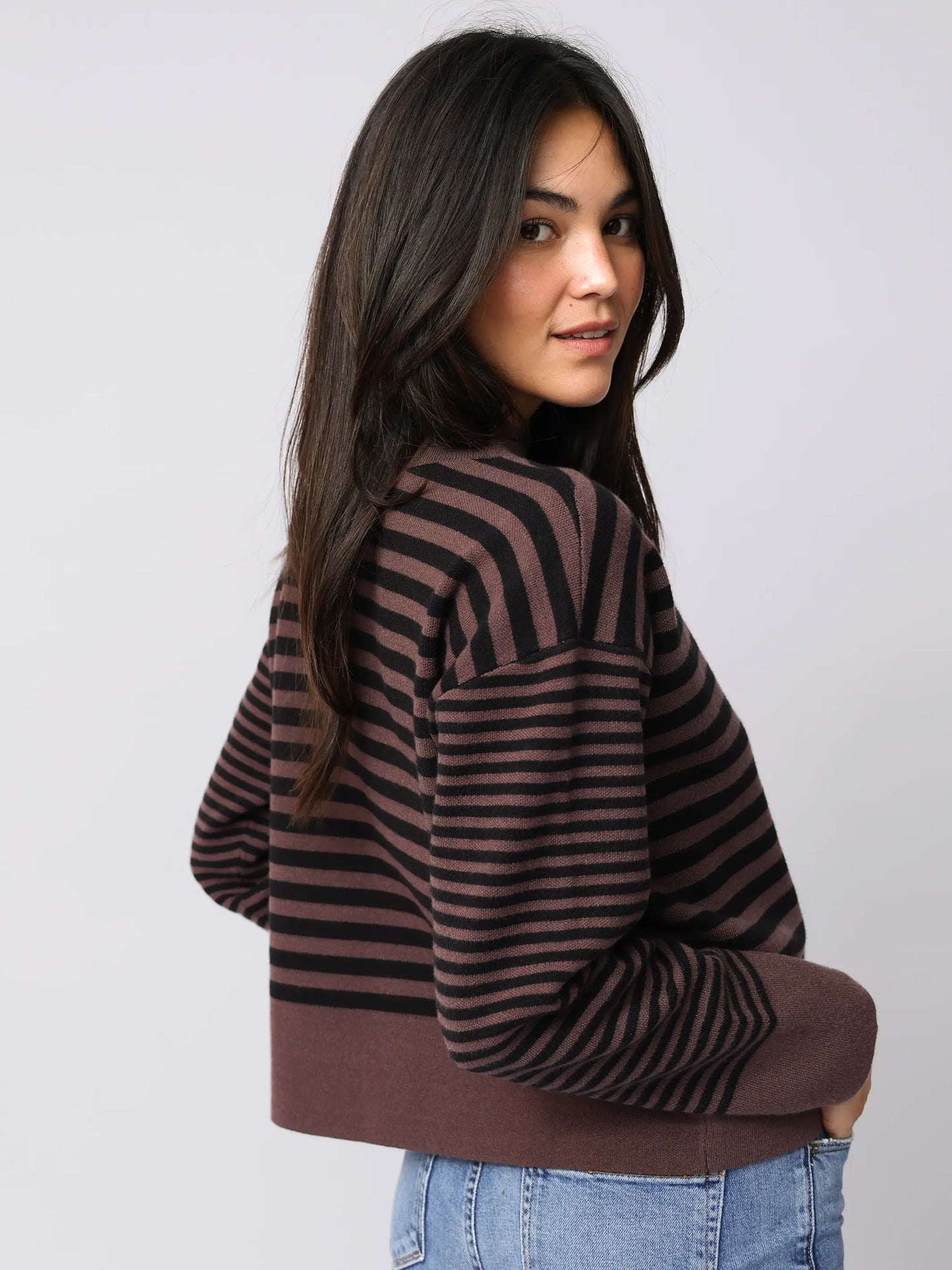 Montauk Sweater - Dusk Stripes
