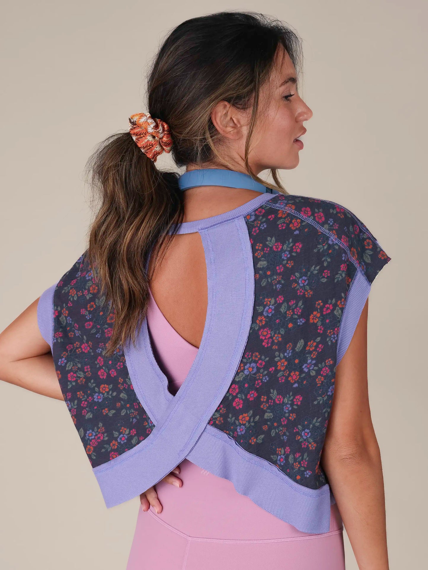 Cut It Out Cotton Tee - Charcoal Wildflowers