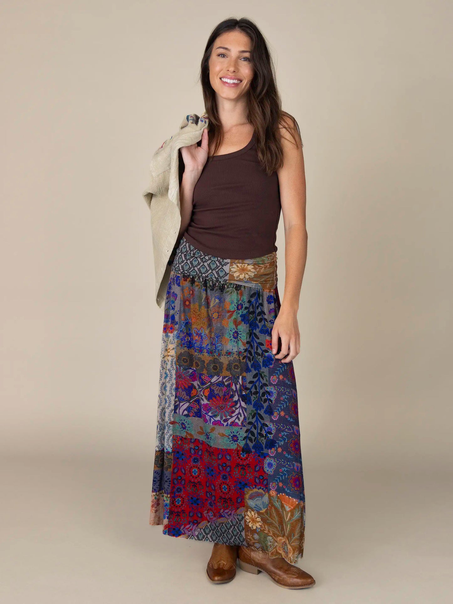 Everyday Ribbed Tank - Brown