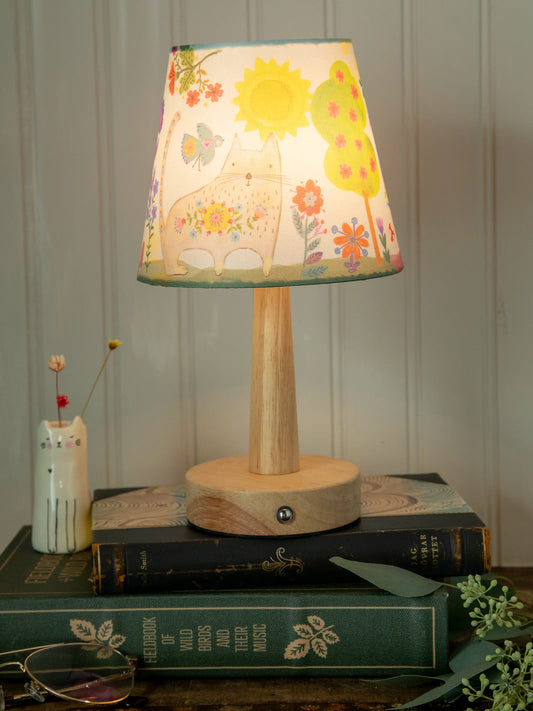 Touch Lamp - Mint Cat