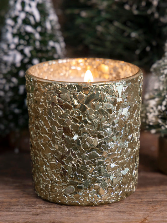 Glitter Glass Candle