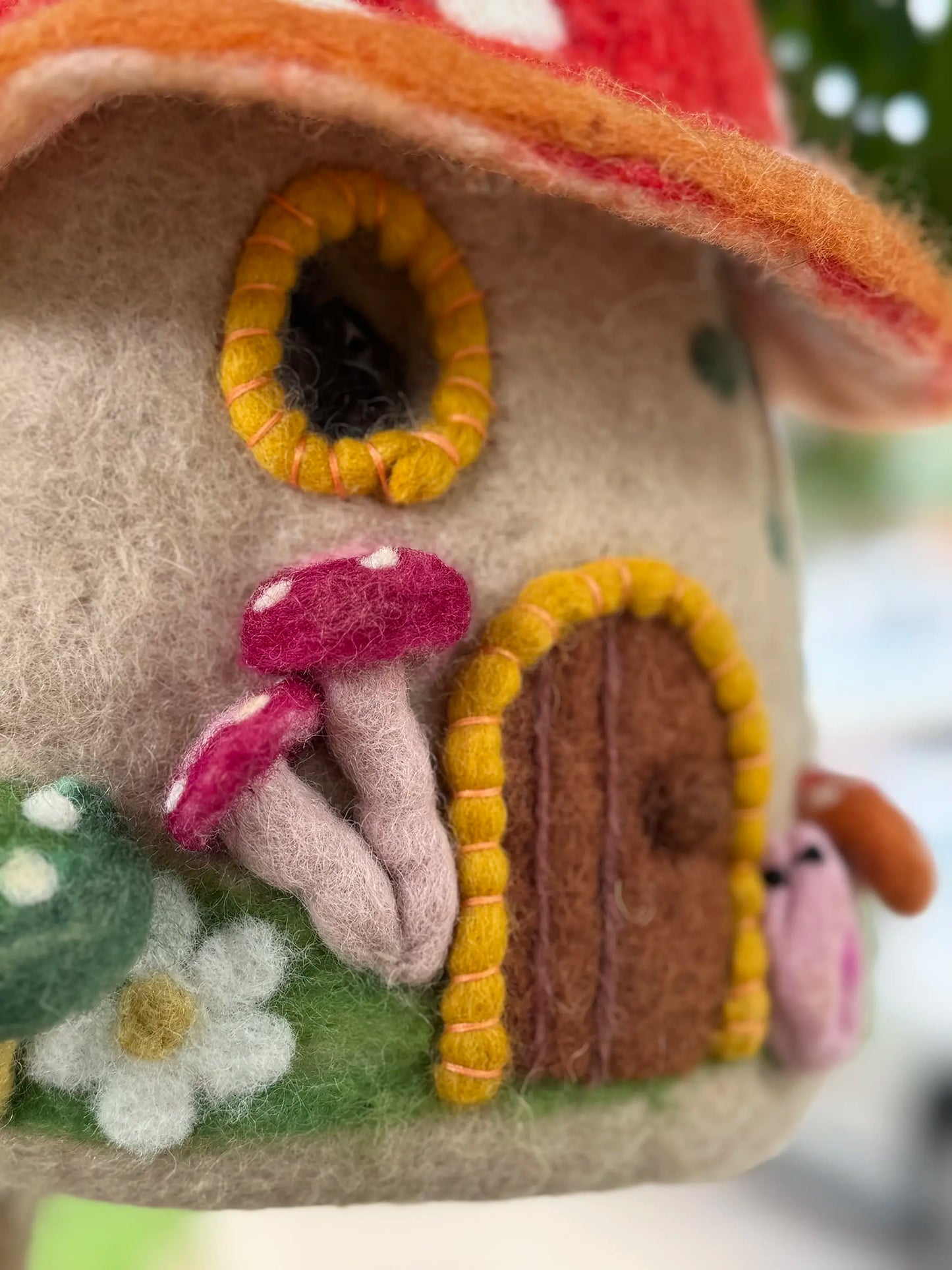 Hand Felted Wool Birdhouse