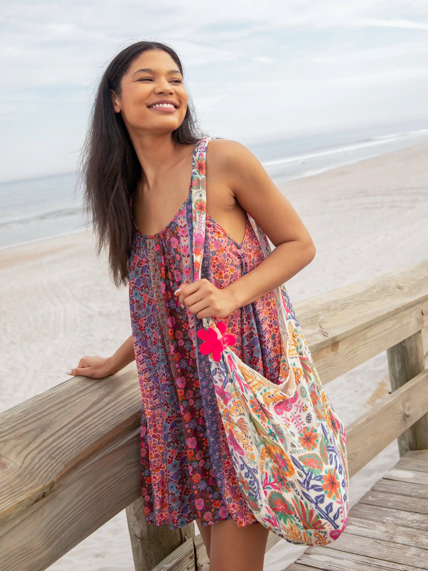 Lizzie Mini Dress - Fairytale Garden