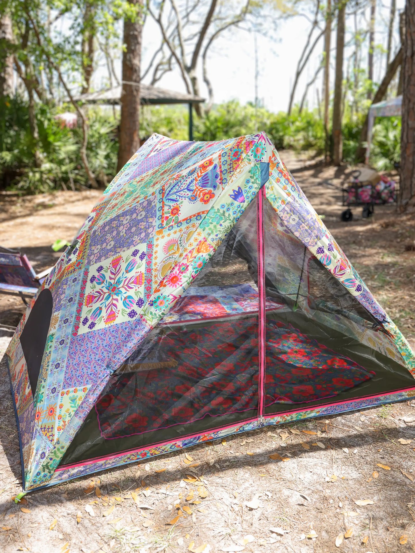 Live Happy Camping Tent - Let's Just Go A-Frame