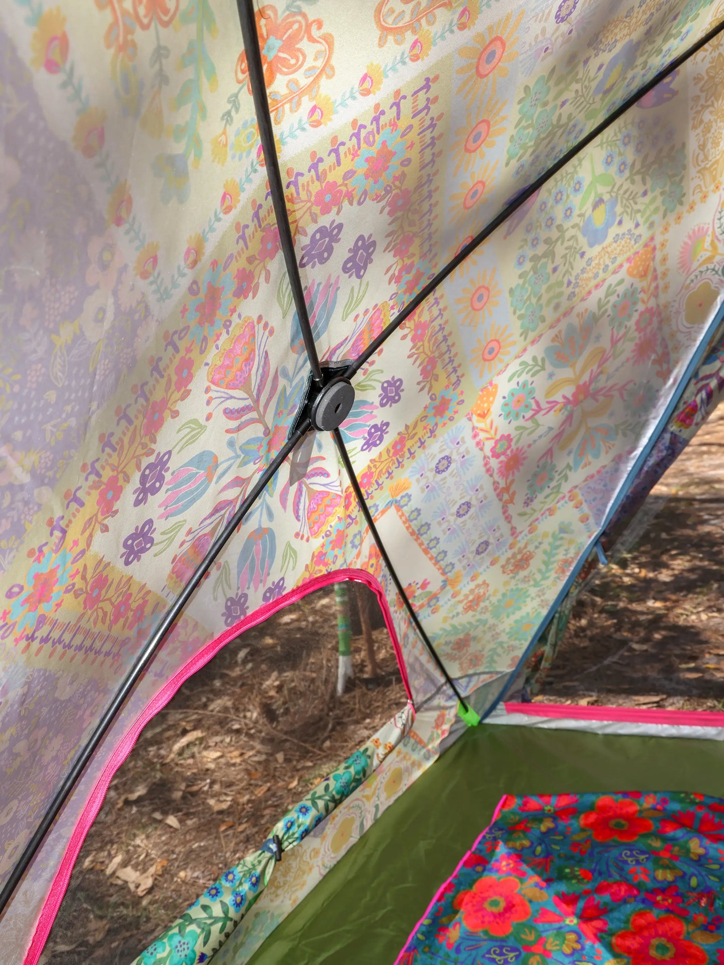 Live Happy Camping Tent - Let's Just Go A-Frame