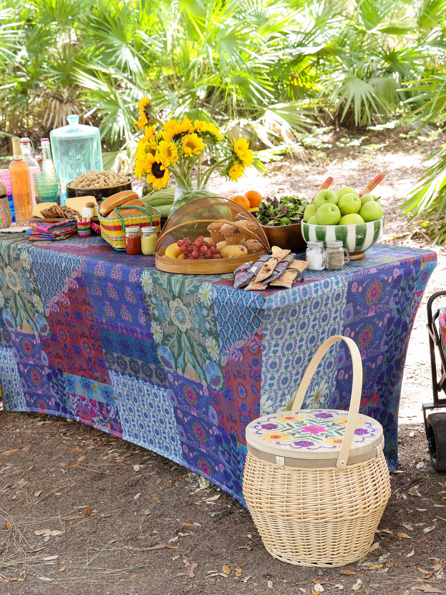 Best Table Cover Ever - Blue Patchwork