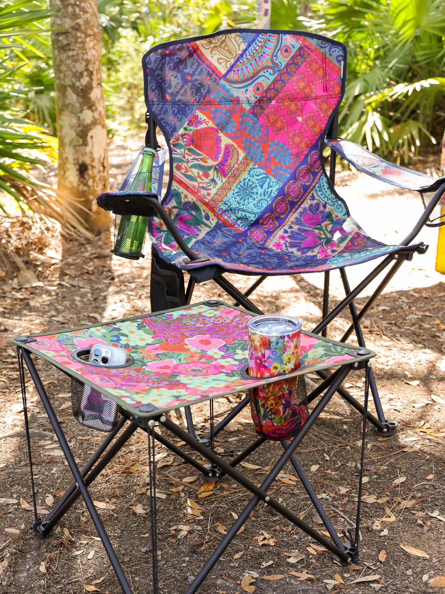 Happy Camp Chair - Boho Blooms Patchwork