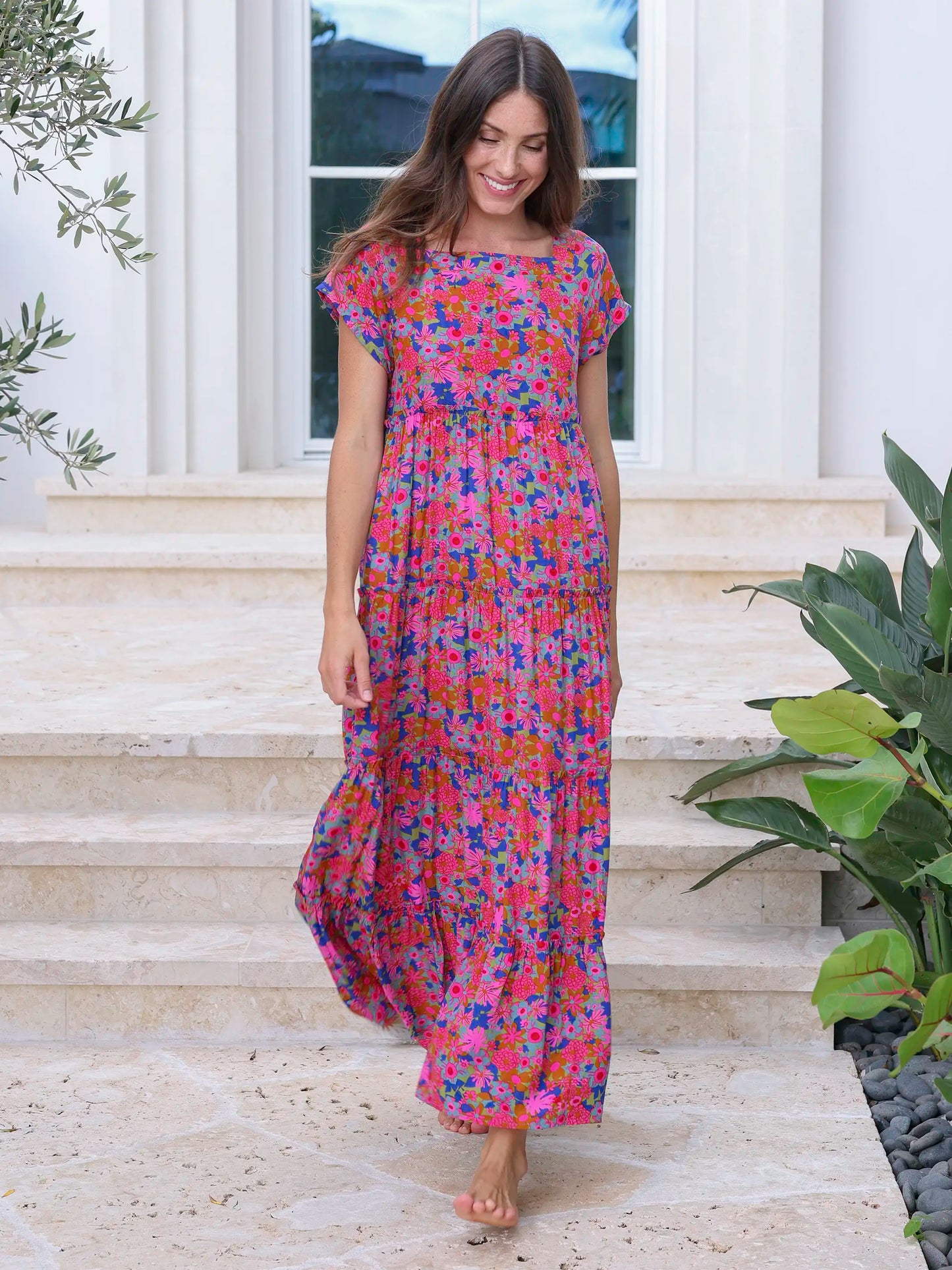 Berkley Maxi Dress - Rust Orchid Pink