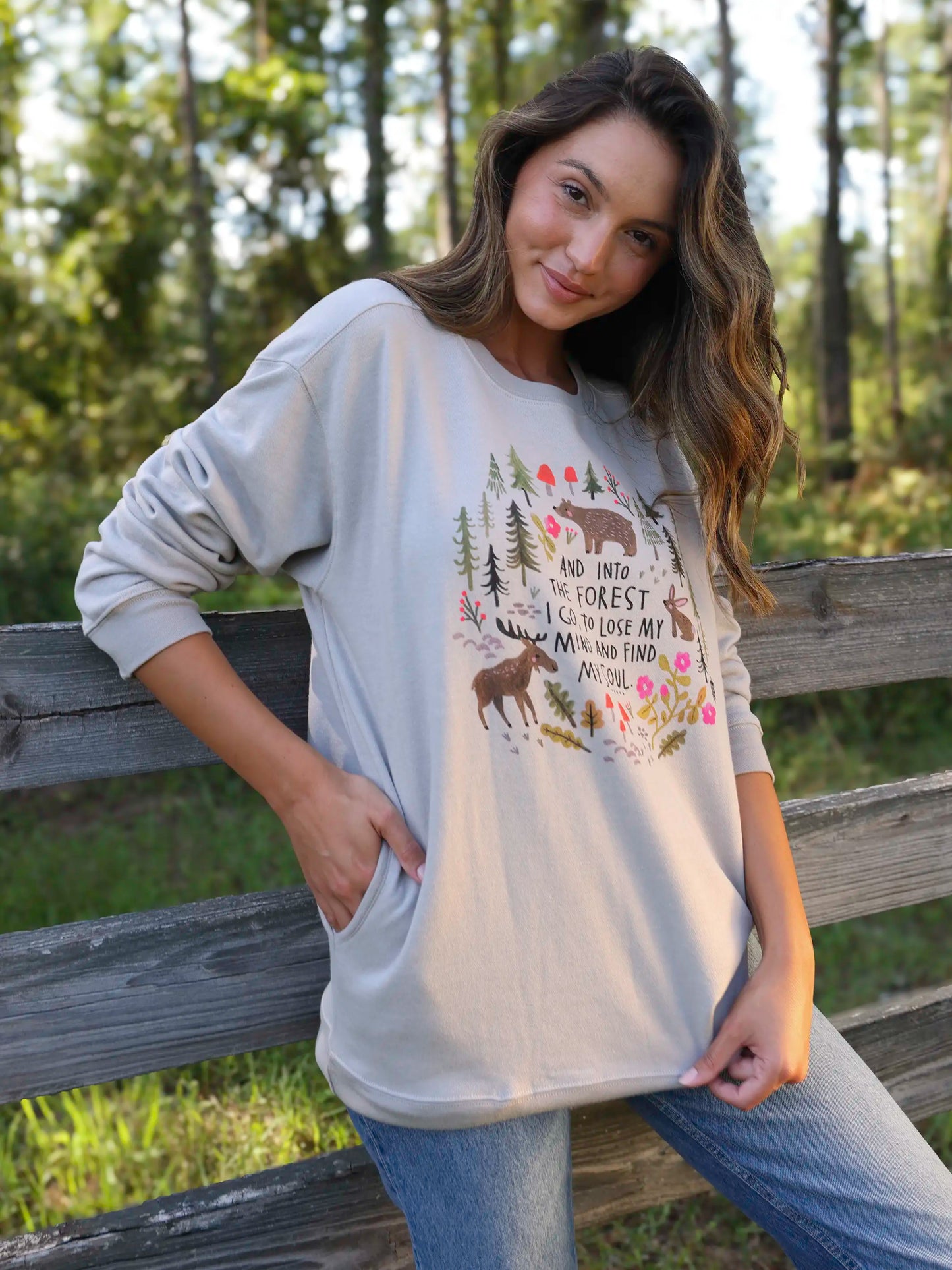 Comfy Pocket Sweatshirt - Into The Forest