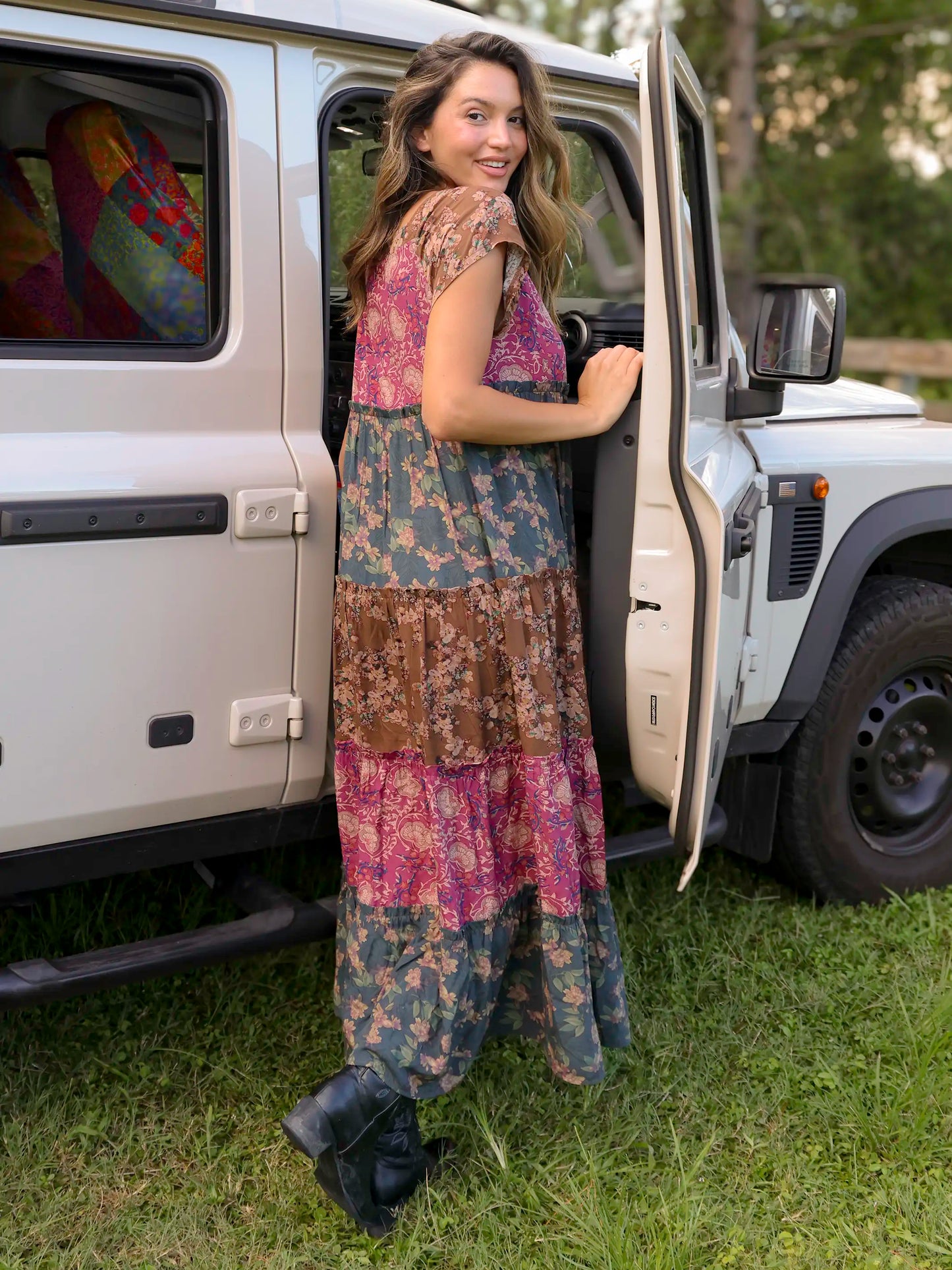 Berkley Maxi Dress - Mauve India Vines