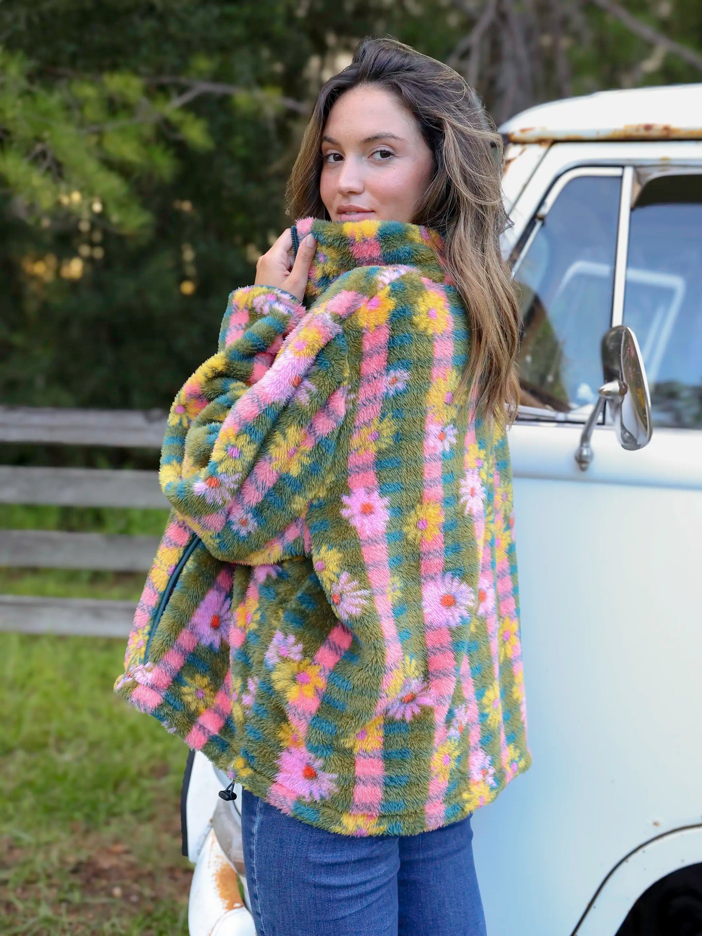 Coziest Quarter Zip Pullover Sweatshirt - Hudson Valley Plaid