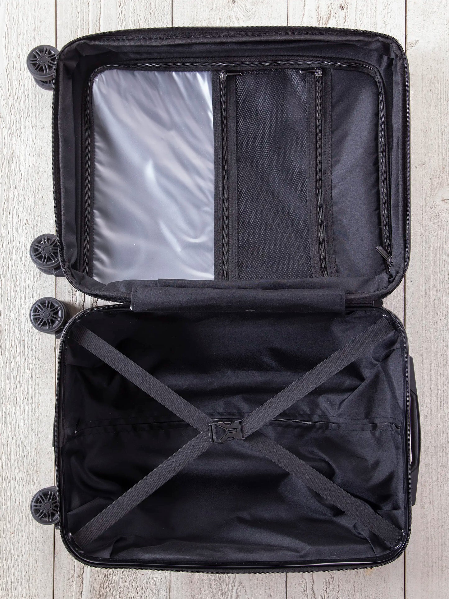 Travel Happy Carry-On Suitcase - Jewel Borders