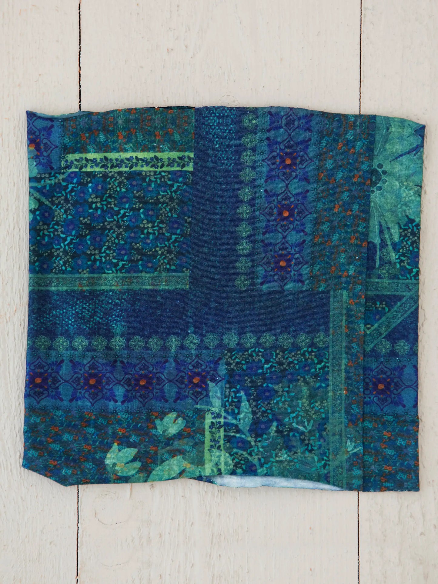 Half Boho Bandeau® Headband - Indigo Patchwork