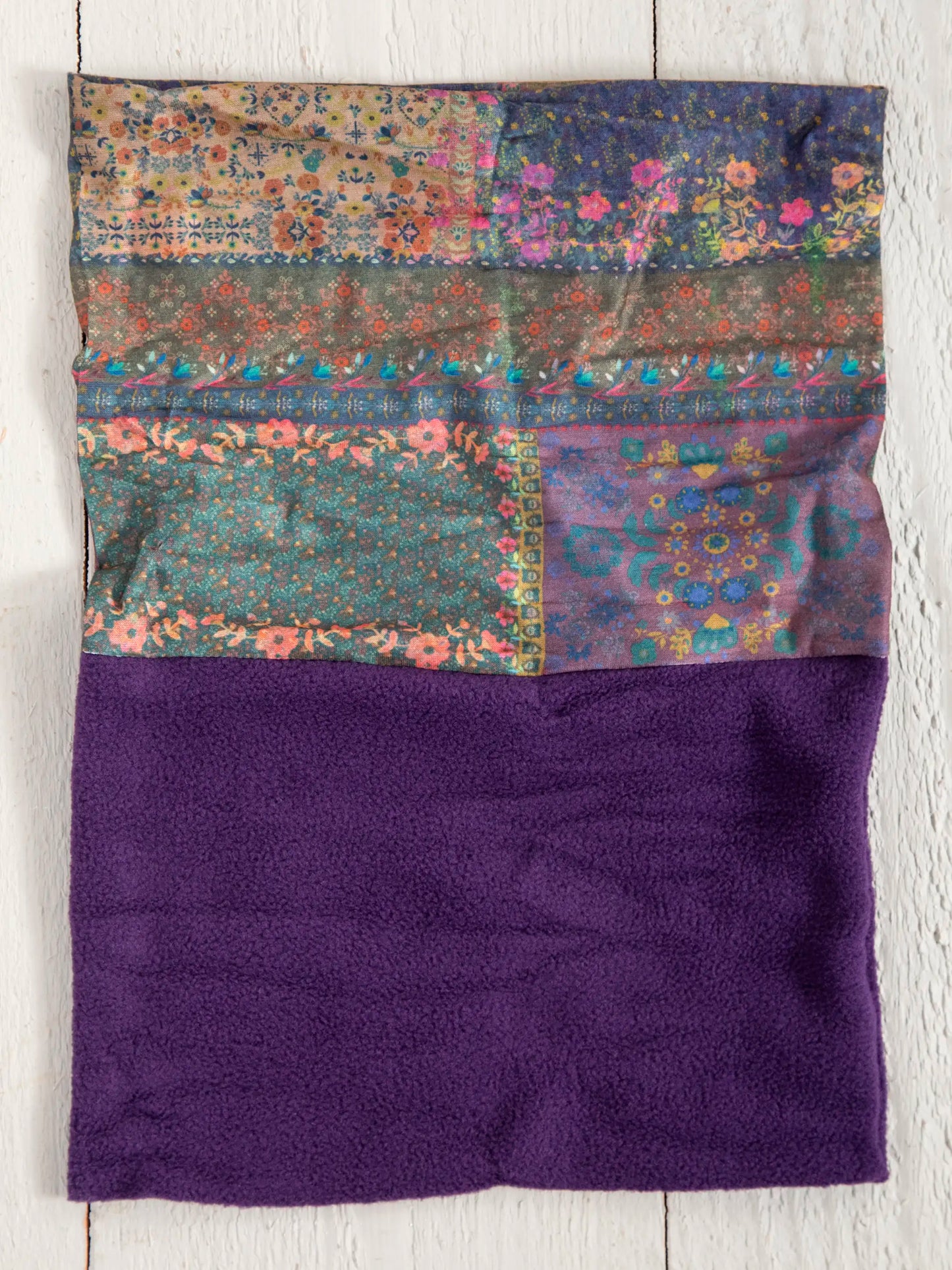 Fleece Boho Bandeau® Headband - Vintage Patchwork